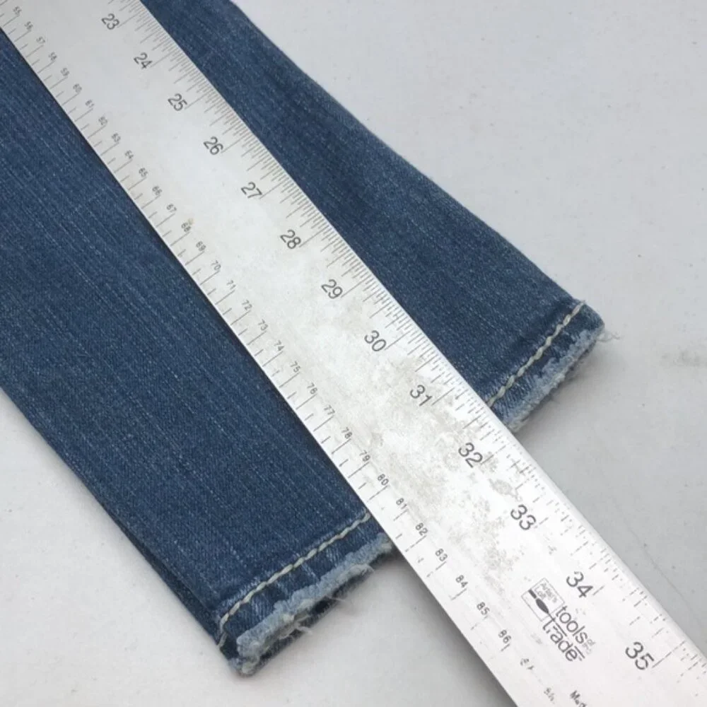 SILVER AIKO LOW STRAIGHT JEANS 26x32 ⭐️